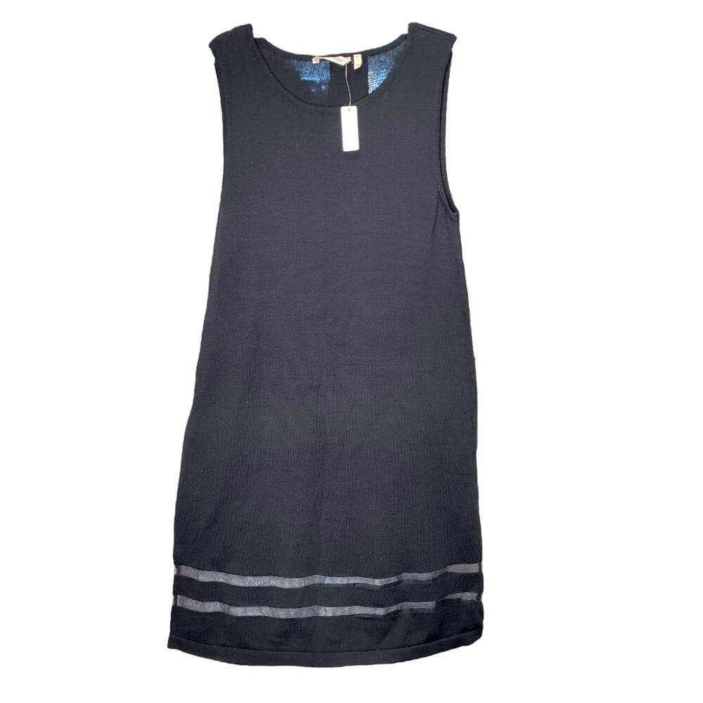 NWT Soft Surroundings Black Knit Sleeveless Dress size Large